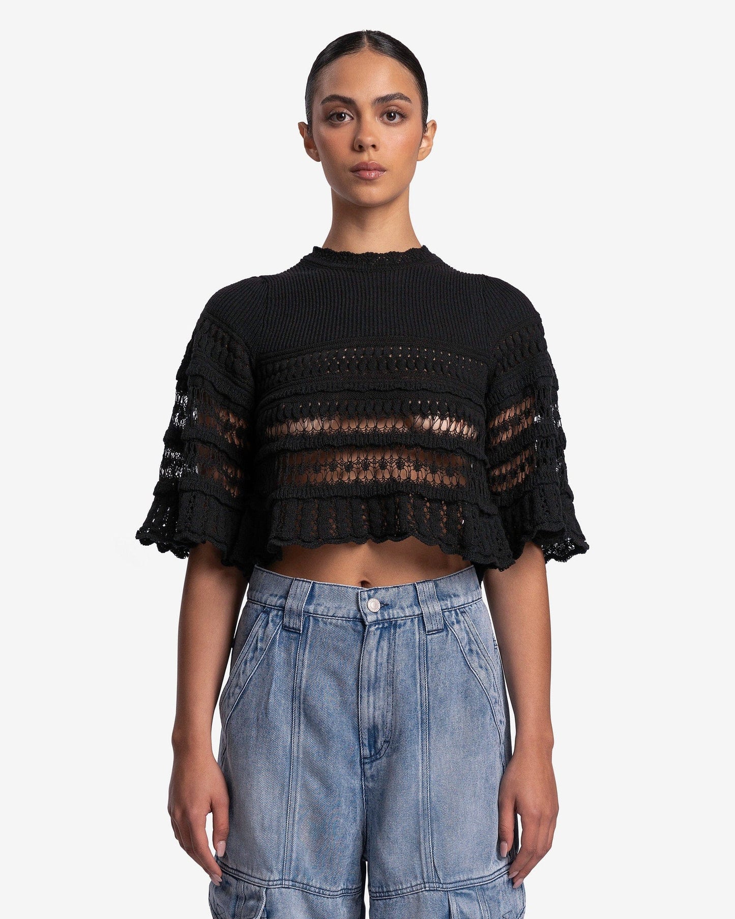 Isabel Marant Etoile Women Sweaters Frizy Pullover in Black