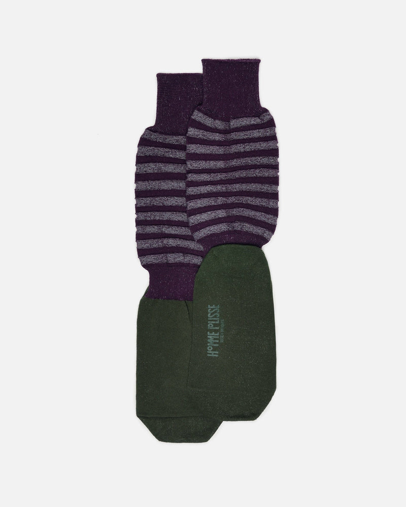 Homme Plissé Issey Miyake Men's Socks O/S Fruitful Socks in Cassis