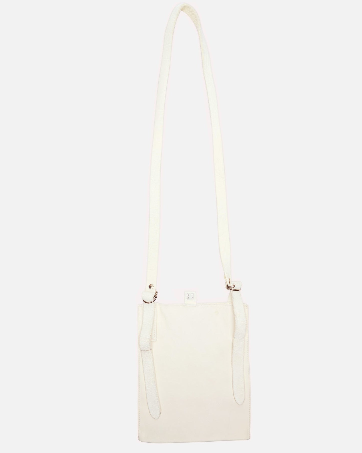 Guidi Men's Bags OS FT2 Horse Leather Flat Bag in White