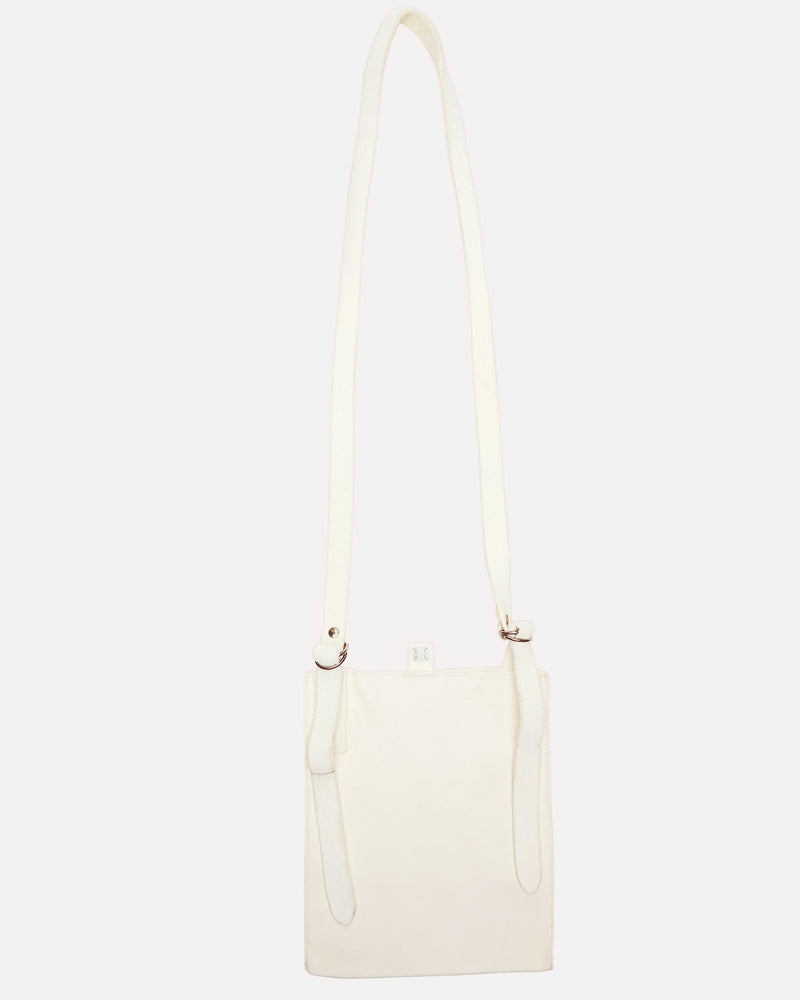 Guidi Men's Bags OS FT2 Horse Leather Flat Bag in White