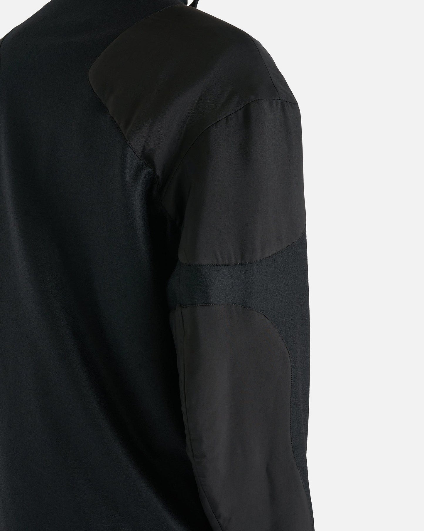 Jil Sander Men's Coat Full-Zip Wool Melton Jacket in Black