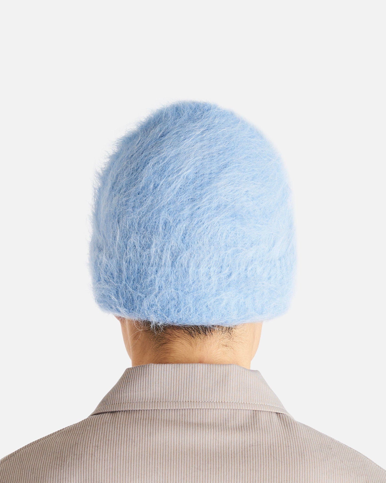 Séfr Men's Hats O/S Fuzzy Beanie in Cold Blue Alpaca