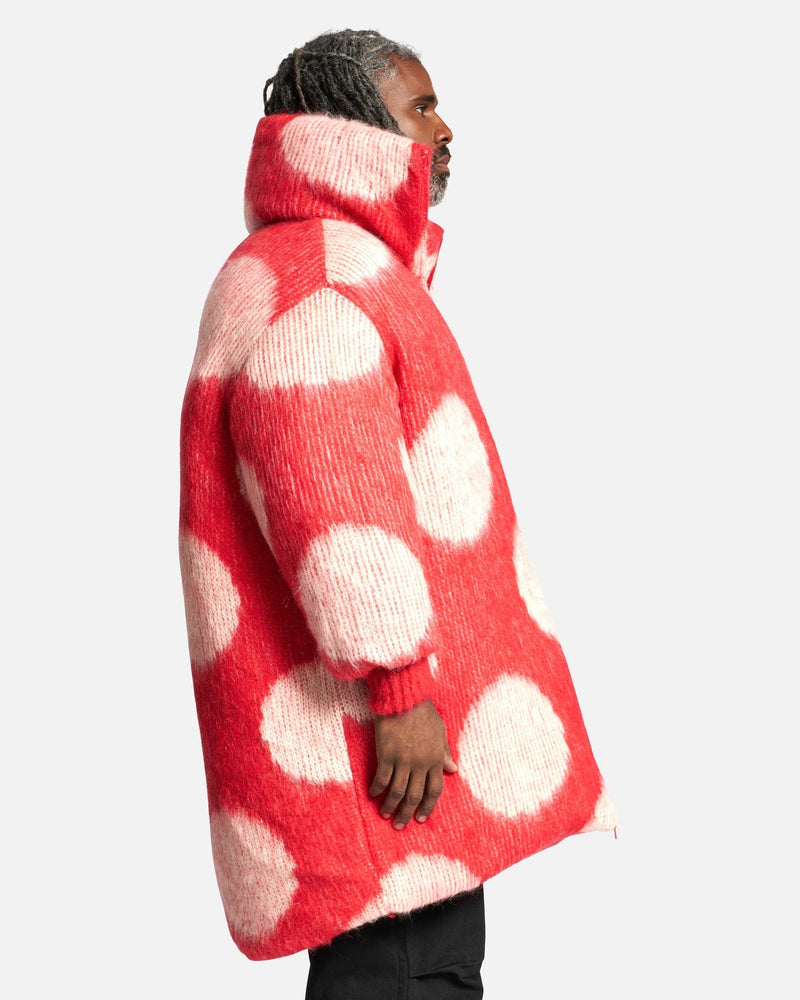 Marni Men's Jackets Fuzzy Wuzzy Brushed Dot Padded Jacket in Tulip