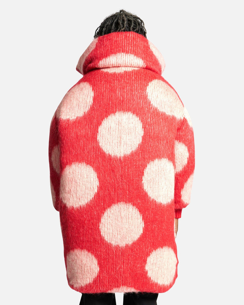 Marni Men's Jackets Fuzzy Wuzzy Brushed Dot Padded Jacket in Tulip