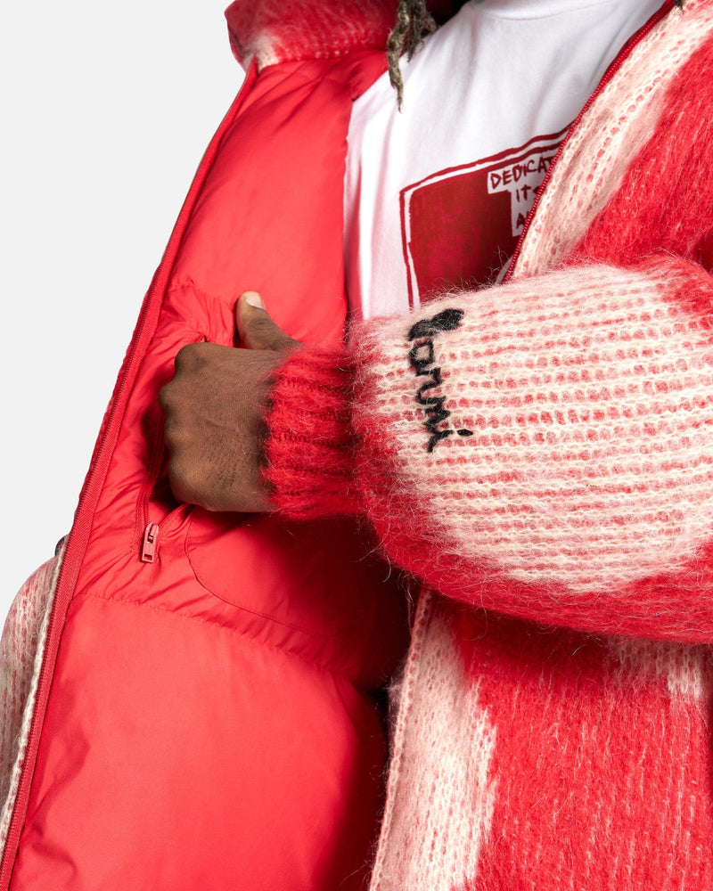 Marni Men's Jackets Fuzzy Wuzzy Brushed Dot Padded Jacket in Tulip