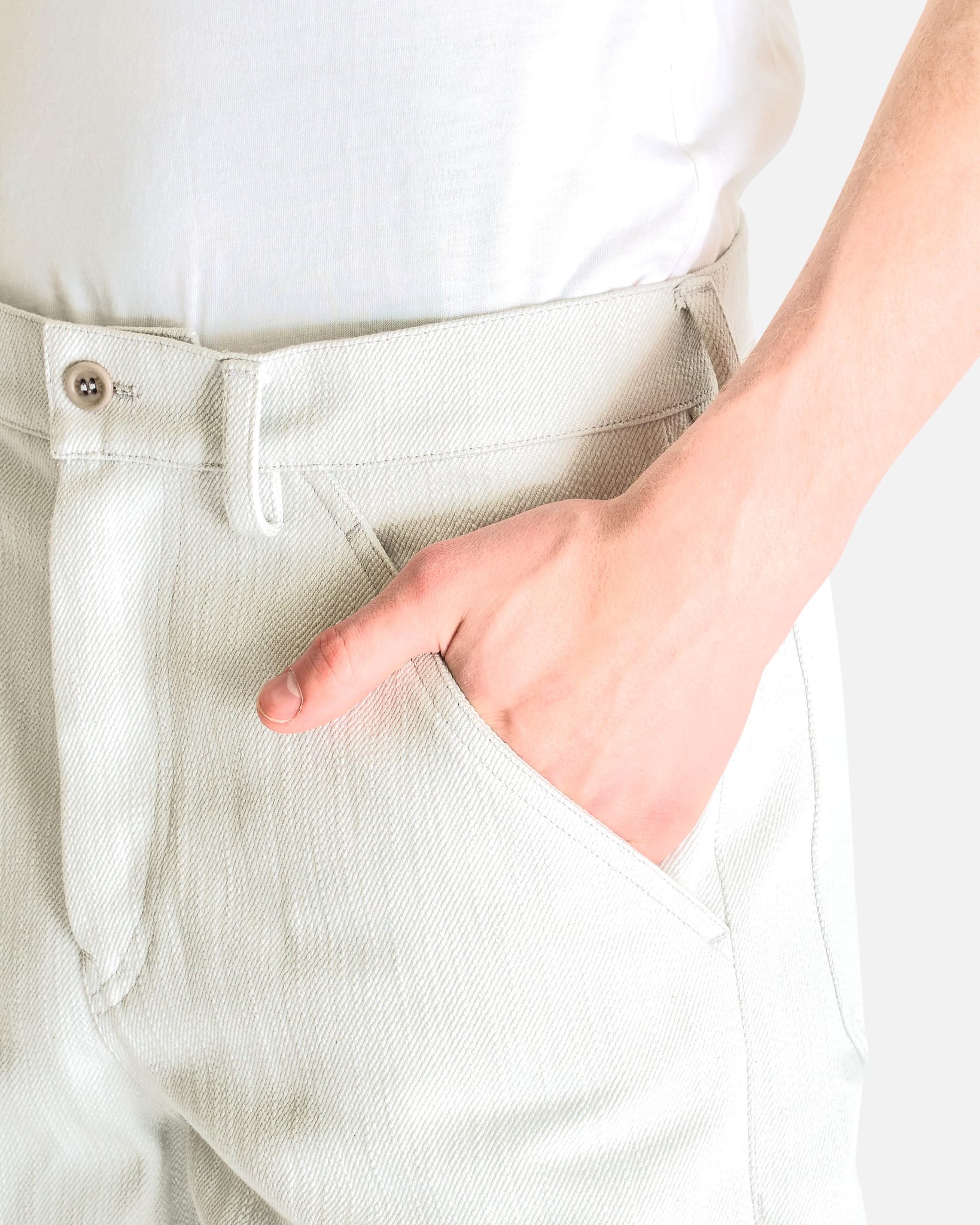 Gabardine Trousers in Inox Rustic – SVRN
