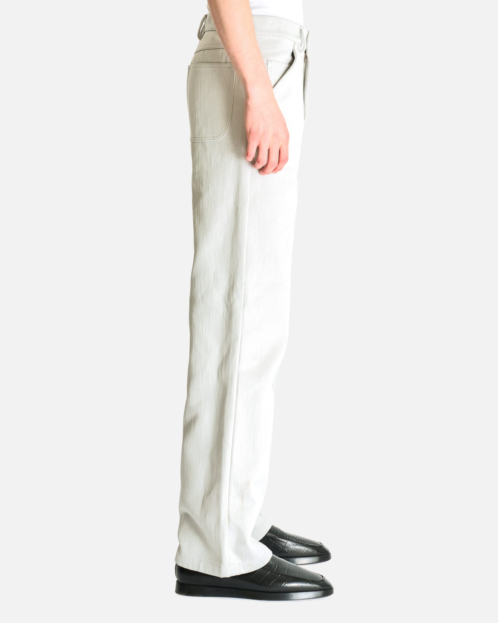 Gabardine Trousers in Inox Rustic – SVRN