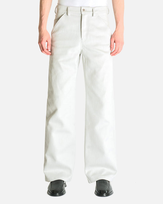 Rier Men's Pants Gabardine Trousers in Inox Rustic