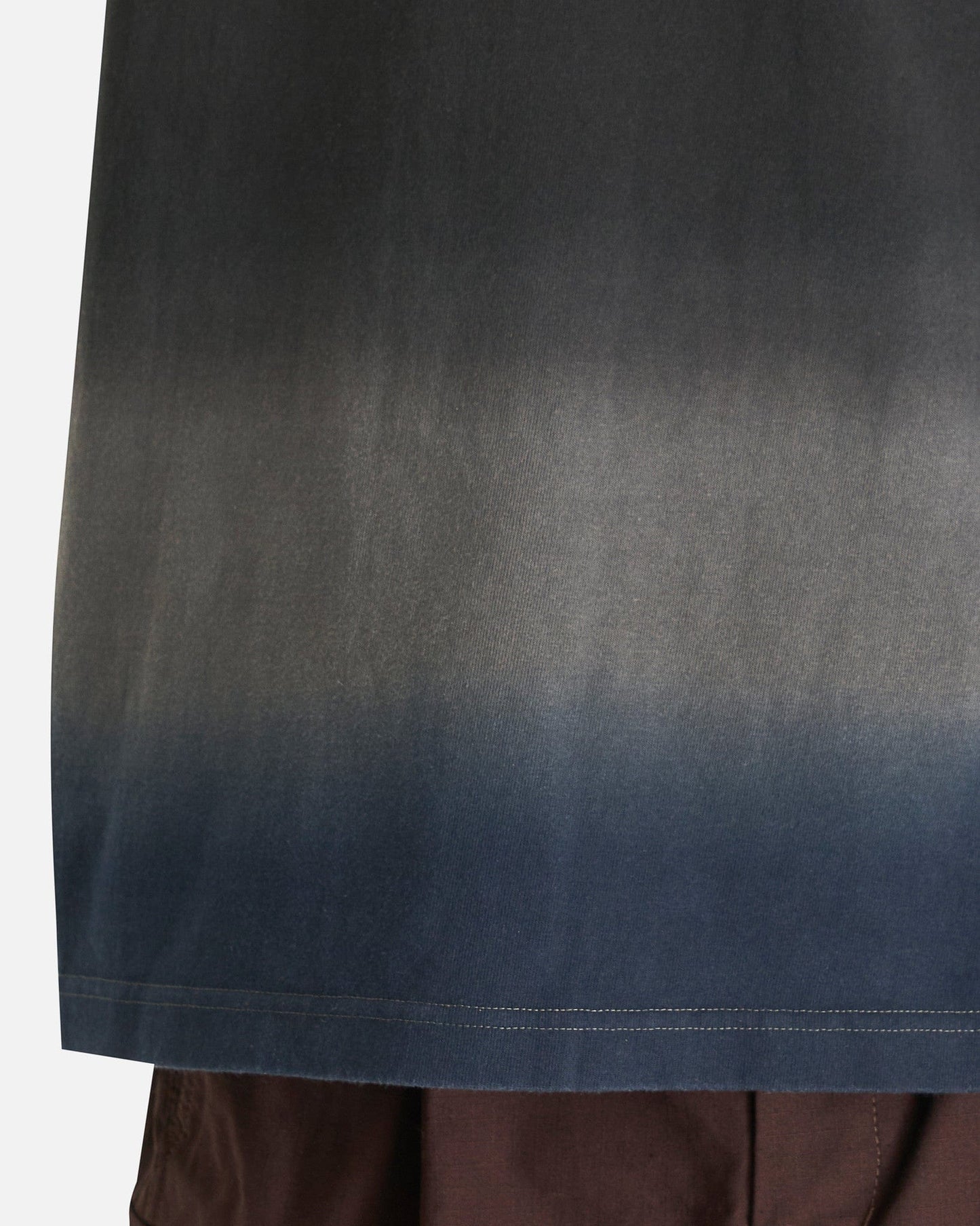 Sacai Men's T-Shirts Garment Dye Cotton Jersey T-Shirt in Black