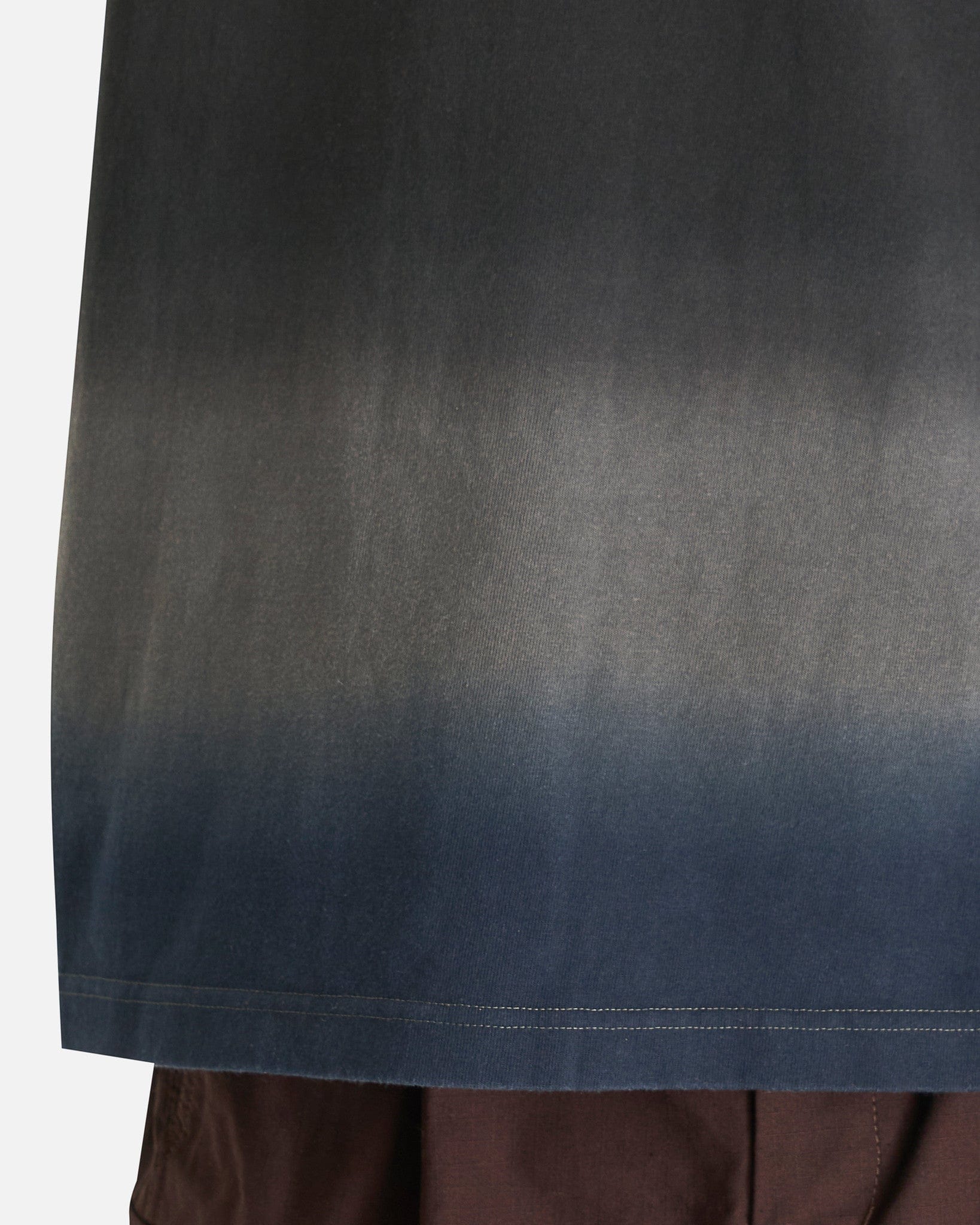 Sacai Men's T-Shirts Garment Dye Cotton Jersey T-Shirt in Black