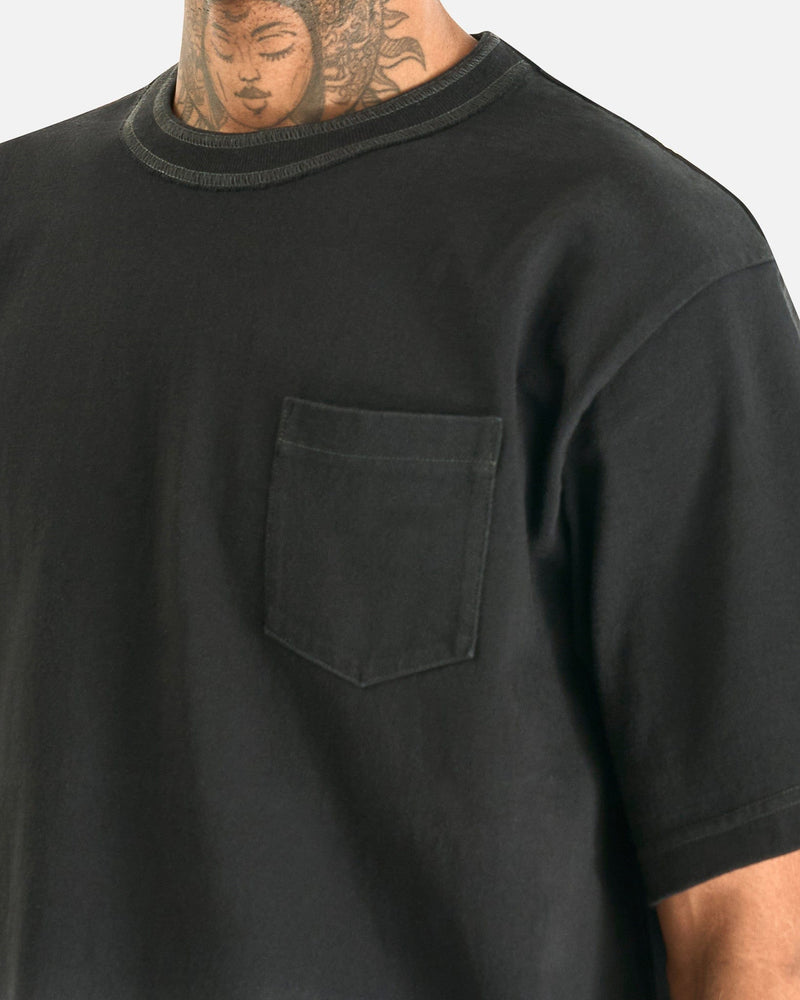 sacaiサカイ★ブラック Garment Dye Cotton Jersey Tシャツ Garment Dye Cotton Jersey T-Shirt in Black – SVRN