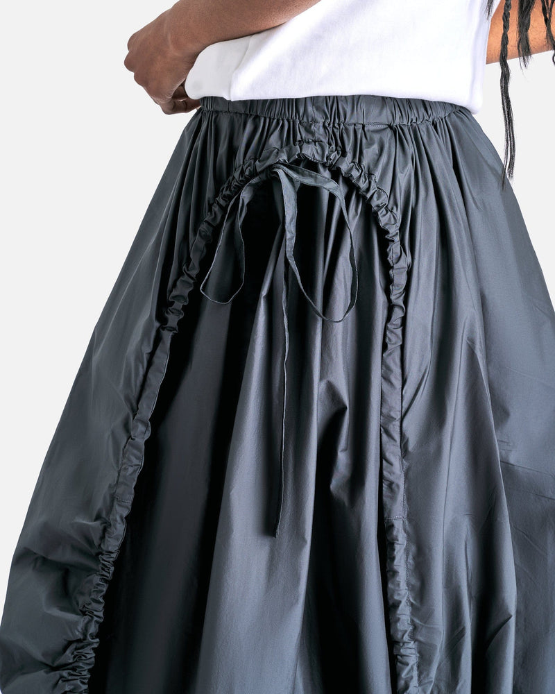 132 5. Issey Miyake Women Pants Gathered Ballon Pants in Charcoal Gray