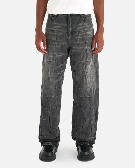 Who Decides War Men's Jeans Gathered Denim in Coal