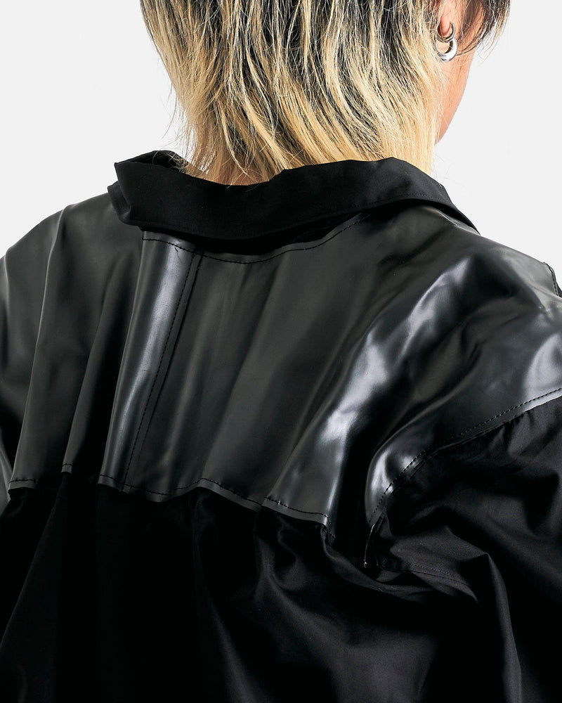 Gathered Panel Shirt in Black – SVRN