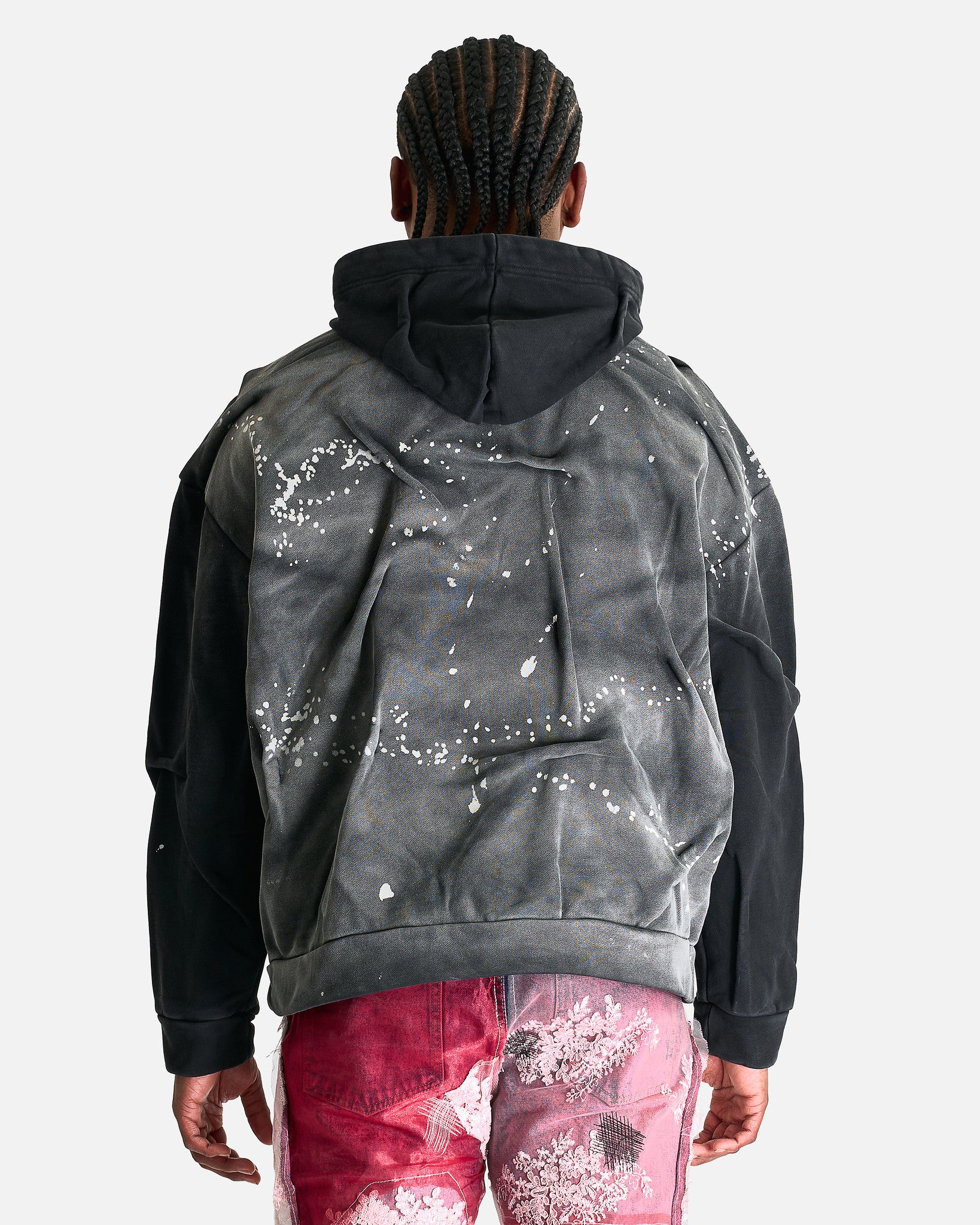 Gathered Thorn Window Hoodie in Multi – SVRN