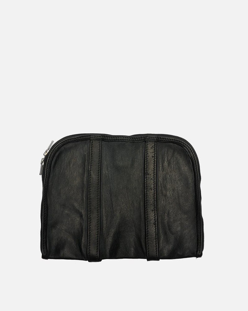 Guidi Men's Bags OS GB0003 Horse Leather Large Flat Bag in Black