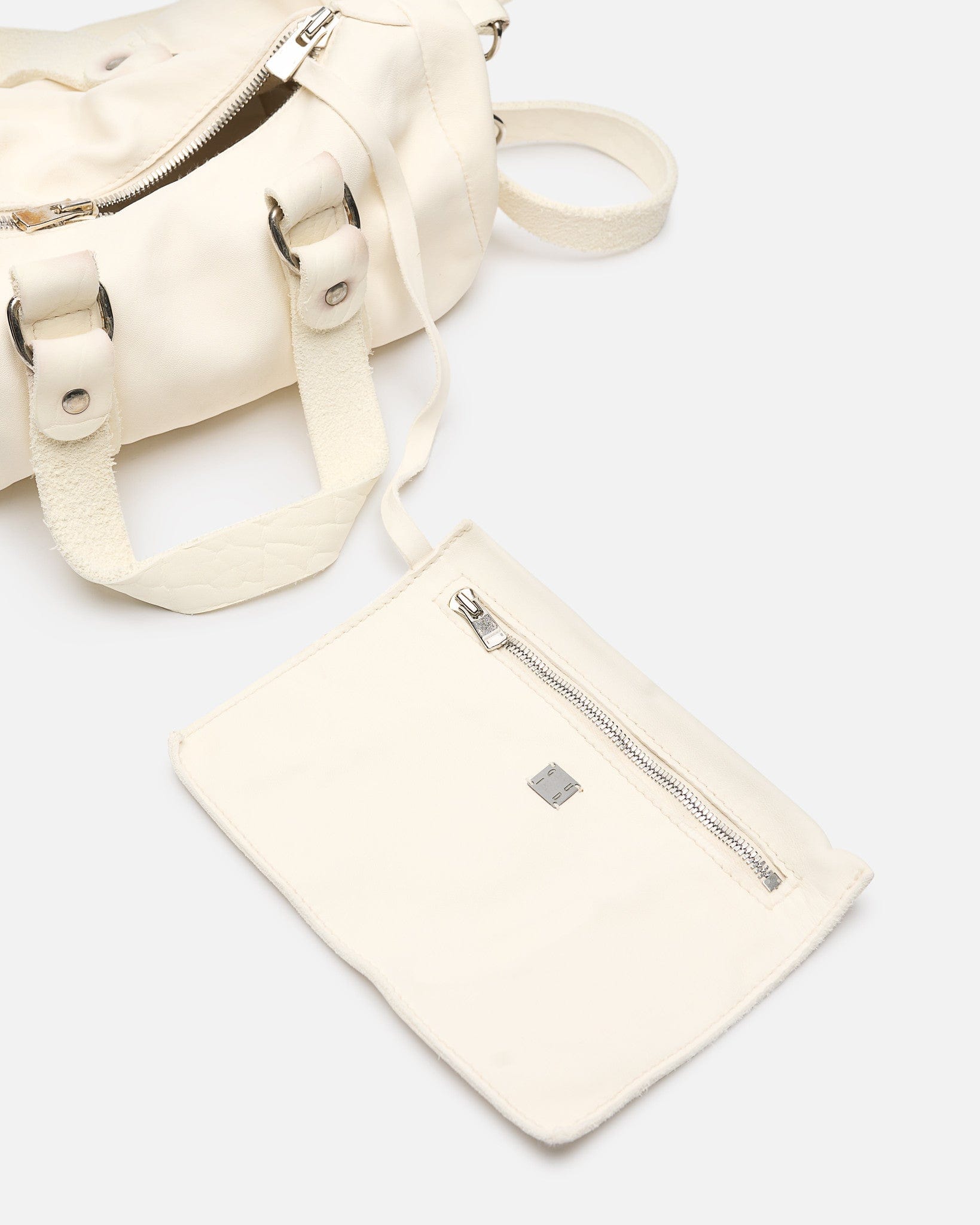 Guidi Men's Bags OS GB7 Horse Leather Crossbody Bag in White