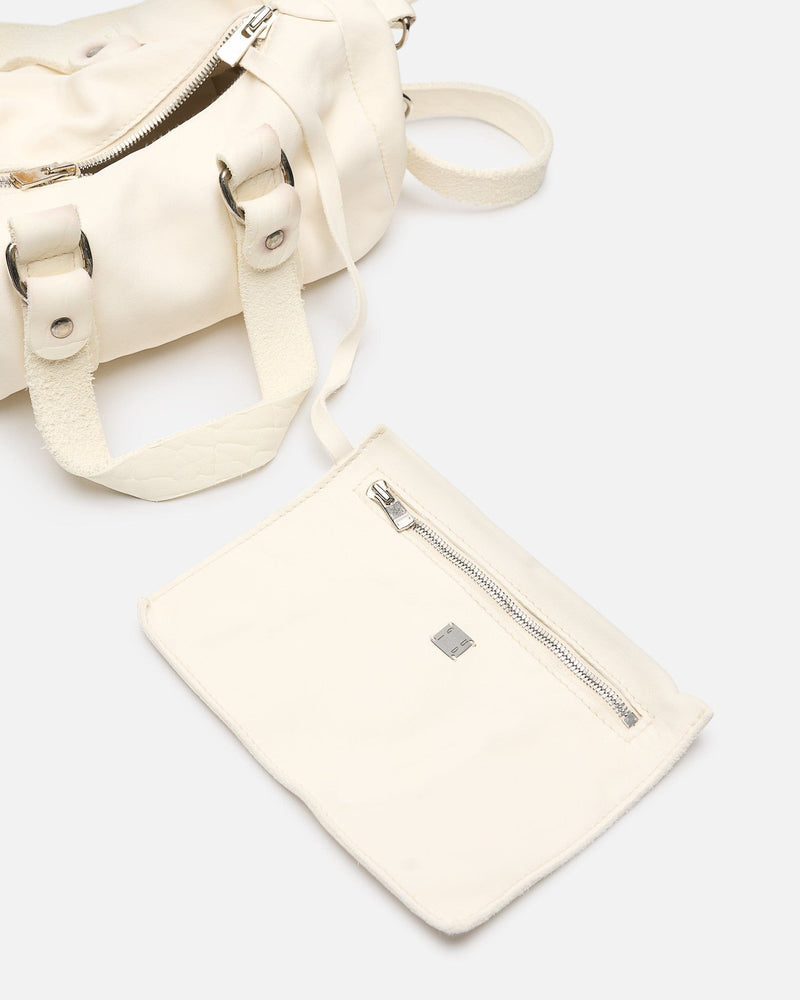 Guidi Men's Bags OS GB7 Horse Leather Crossbody Bag in White