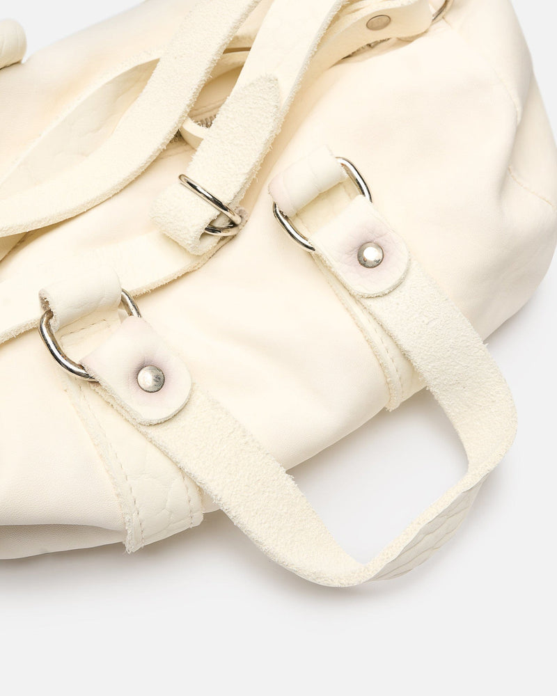 Guidi Men's Bags OS GB7 Horse Leather Crossbody Bag in White