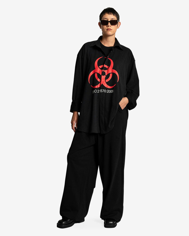 VETEMENTS Women Tops Genetically Modified Jersey Shirt in Washed Black