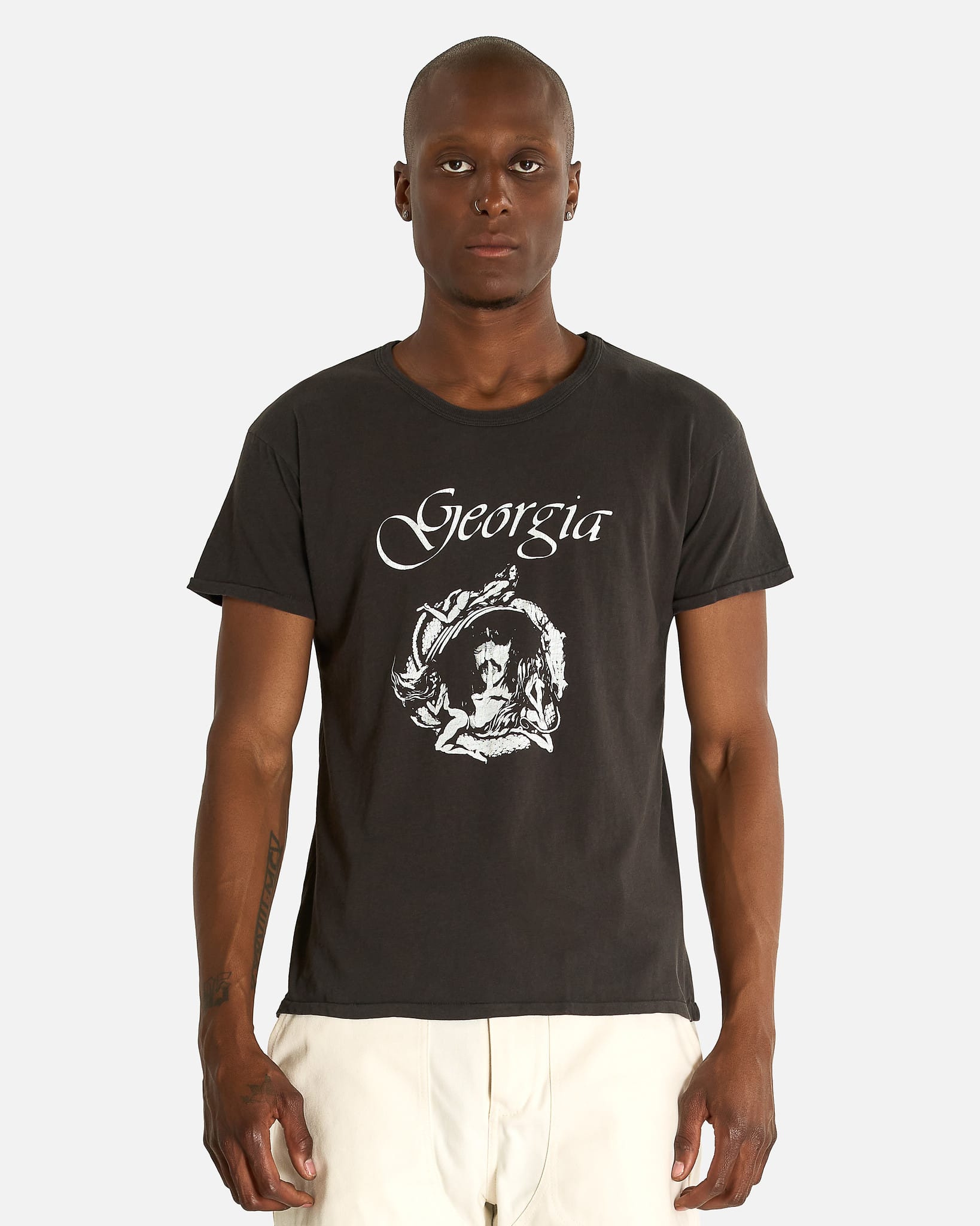 Enfants Riches Deprimes Men's T-shirts Georgia T-Shirt in Washed Black