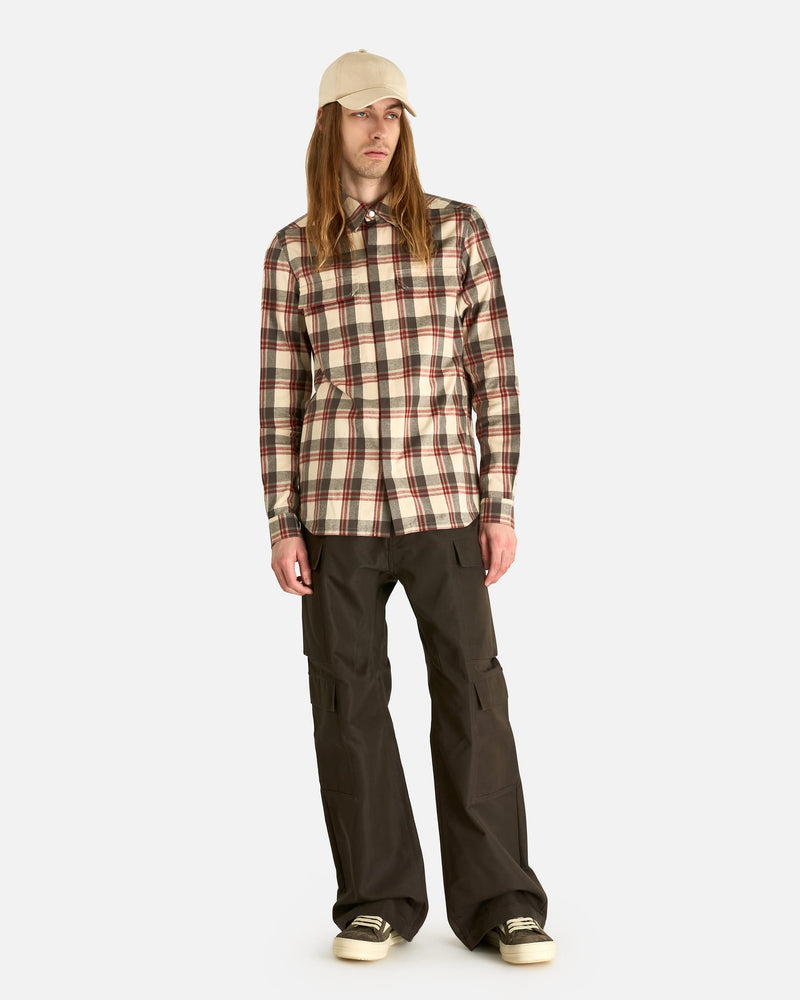 Rick Owens Men's Pants Geth Cargo in Dark Dust
