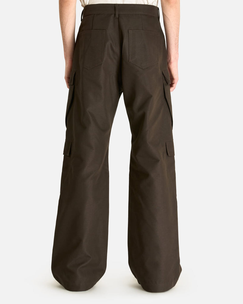 Rick Owens Men's Pants Geth Cargo in Dark Dust
