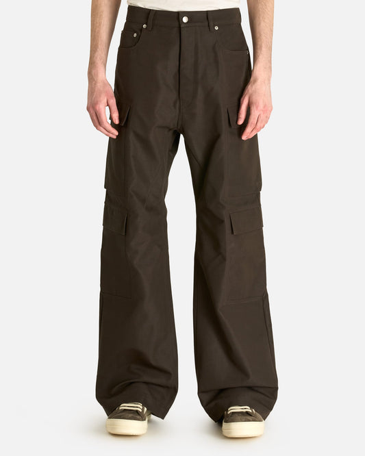 Rick Owens Men's Pants Geth Cargo in Dark Dust