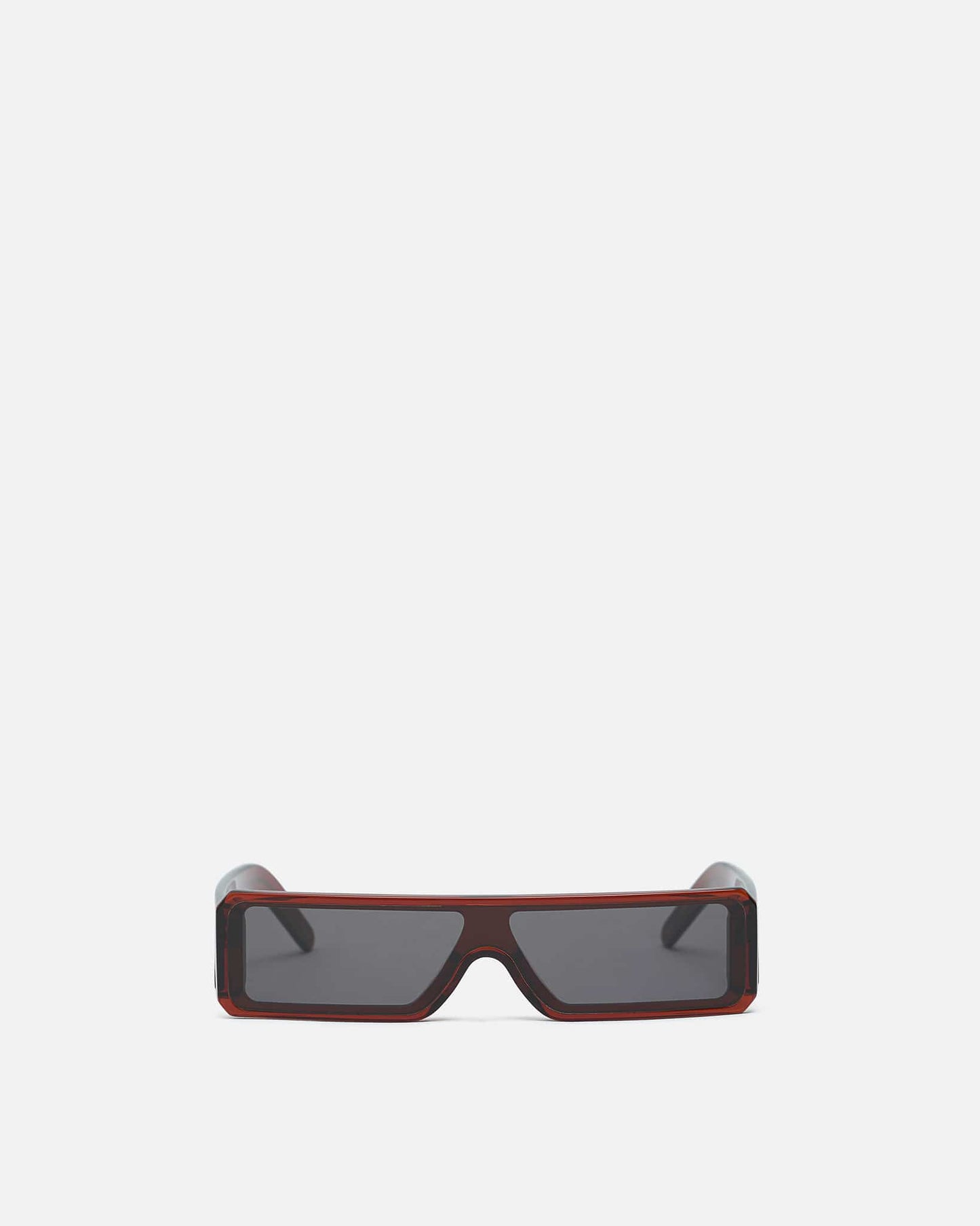 Rick Owens Eyewear OS Gethshade Sunglasses in Blood Temple/Black Lens