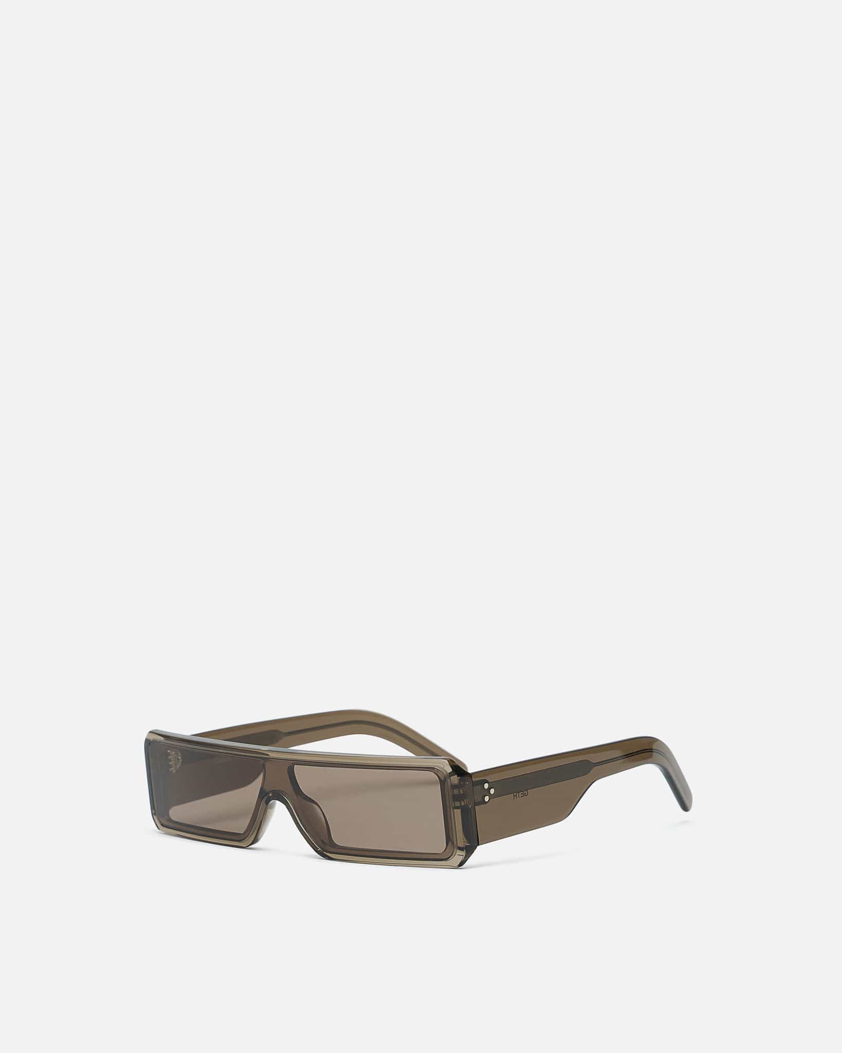 Rick Owens Eyewear OS Gethshade Sunglasses in Tobacco Temple/Brown Lense