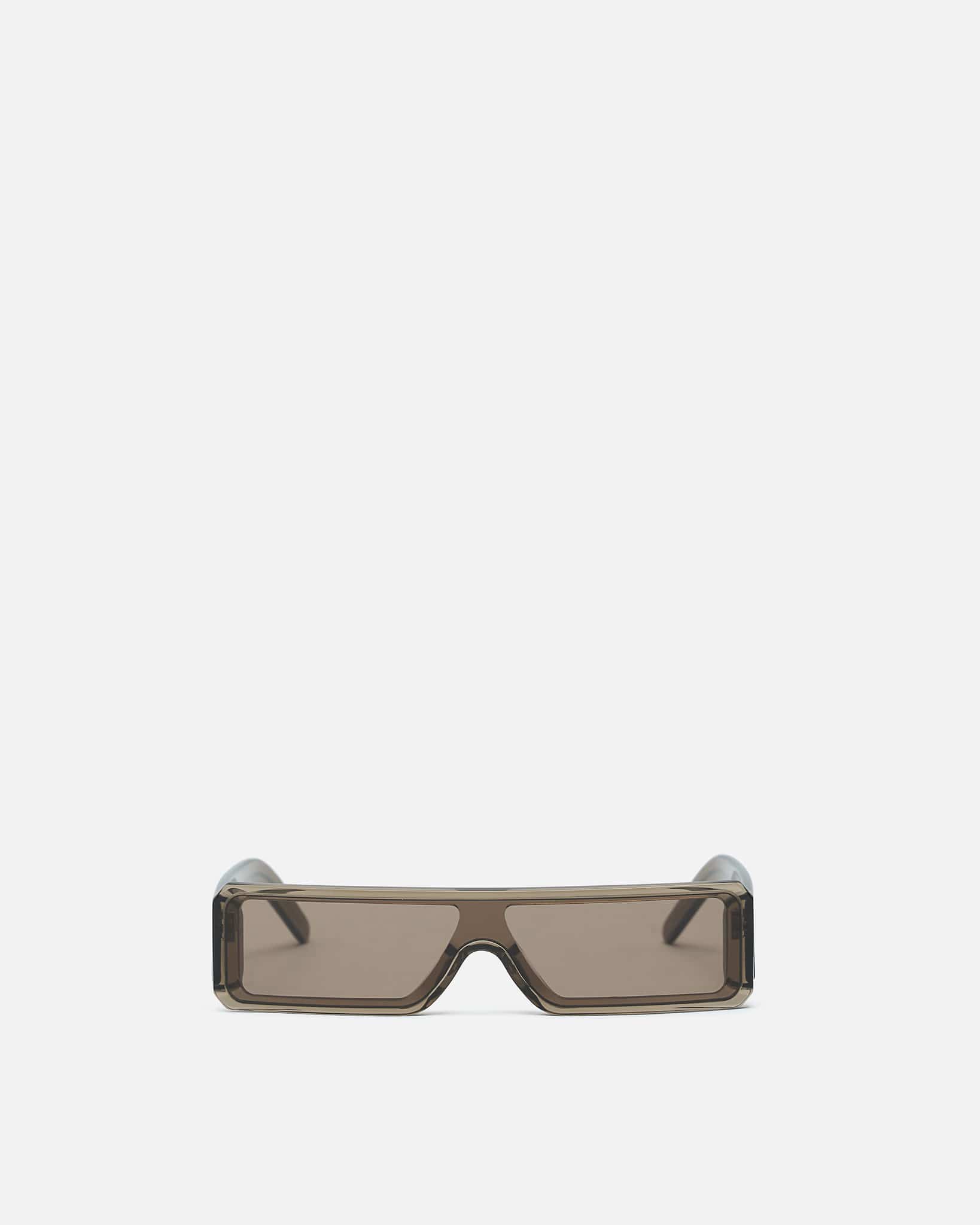 Rick Owens Eyewear OS Gethshade Sunglasses in Tobacco Temple/Brown Lense