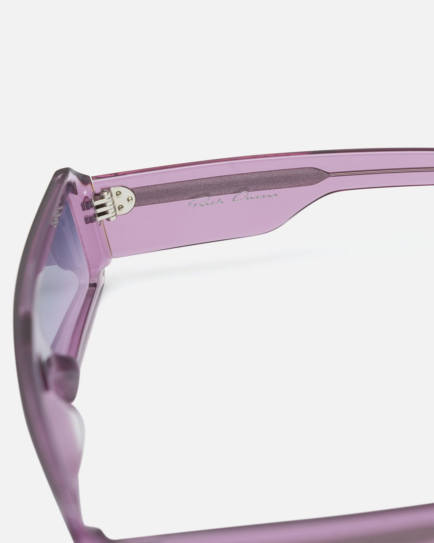 Rick Owens Eyewear OS Gethshade Sunglasses in Violet Temple/Violet Degrade