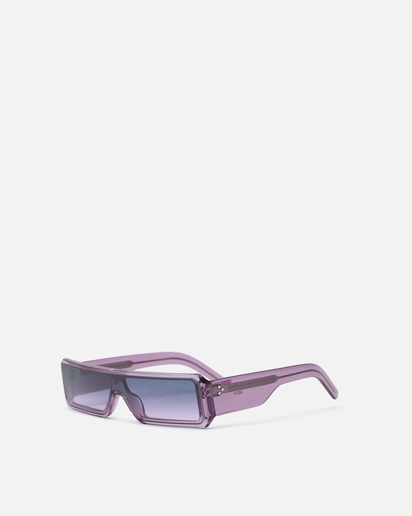 Rick Owens Eyewear OS Gethshade Sunglasses in Violet Temple/Violet Degrade