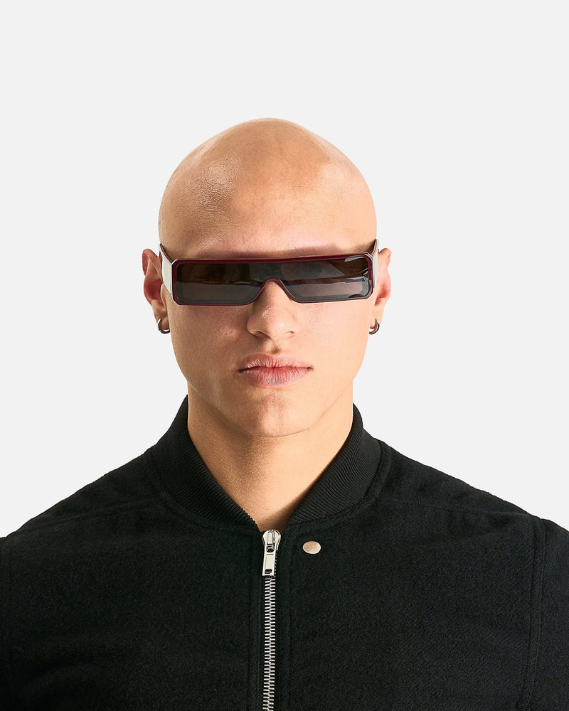 Rick Owens Eyewear OS Gethshades in Mahogany/Black