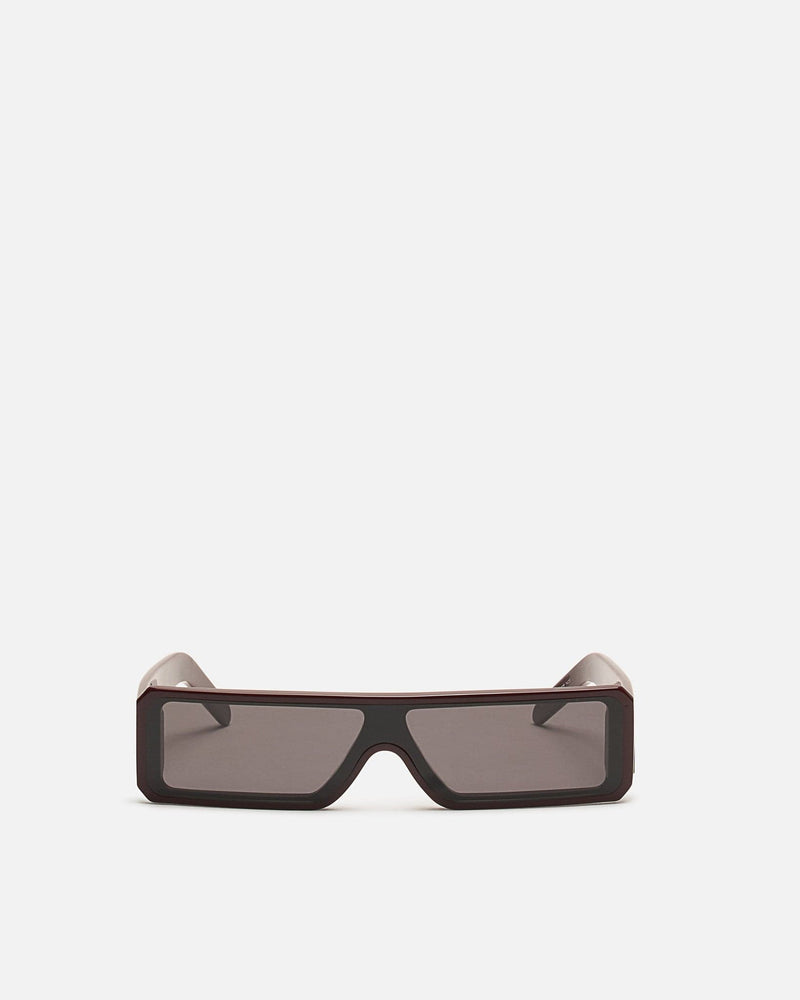 Rick Owens Eyewear OS Gethshades in Mahogany/Black
