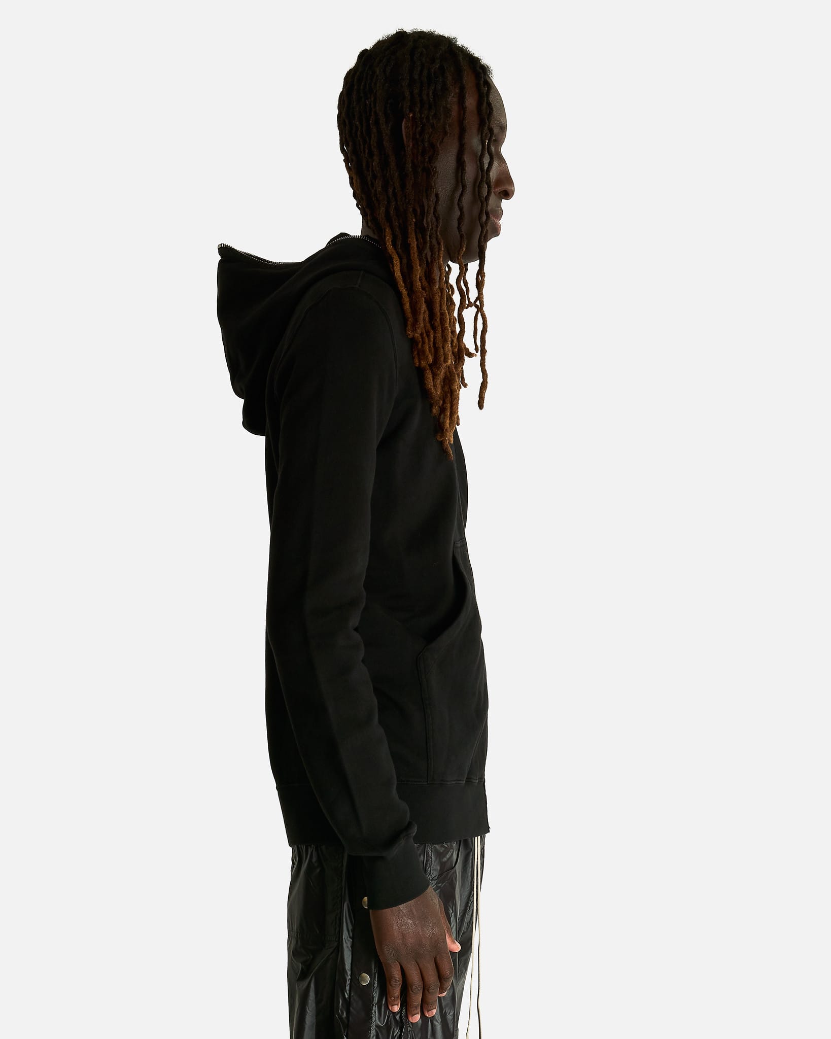 Rick Owens DRKSHDW Men's Sweatshirts Gimp Hoodie in Black