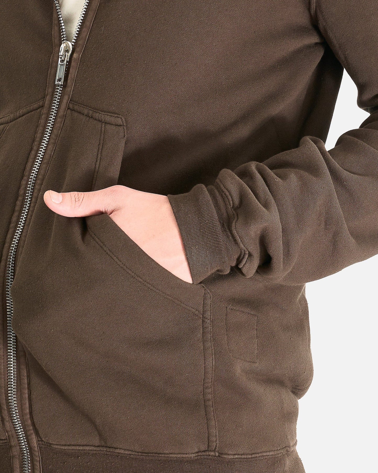 Rick Owens DRKSHDW Men's Sweatshirts Gimp Hoodie in Dark Dust