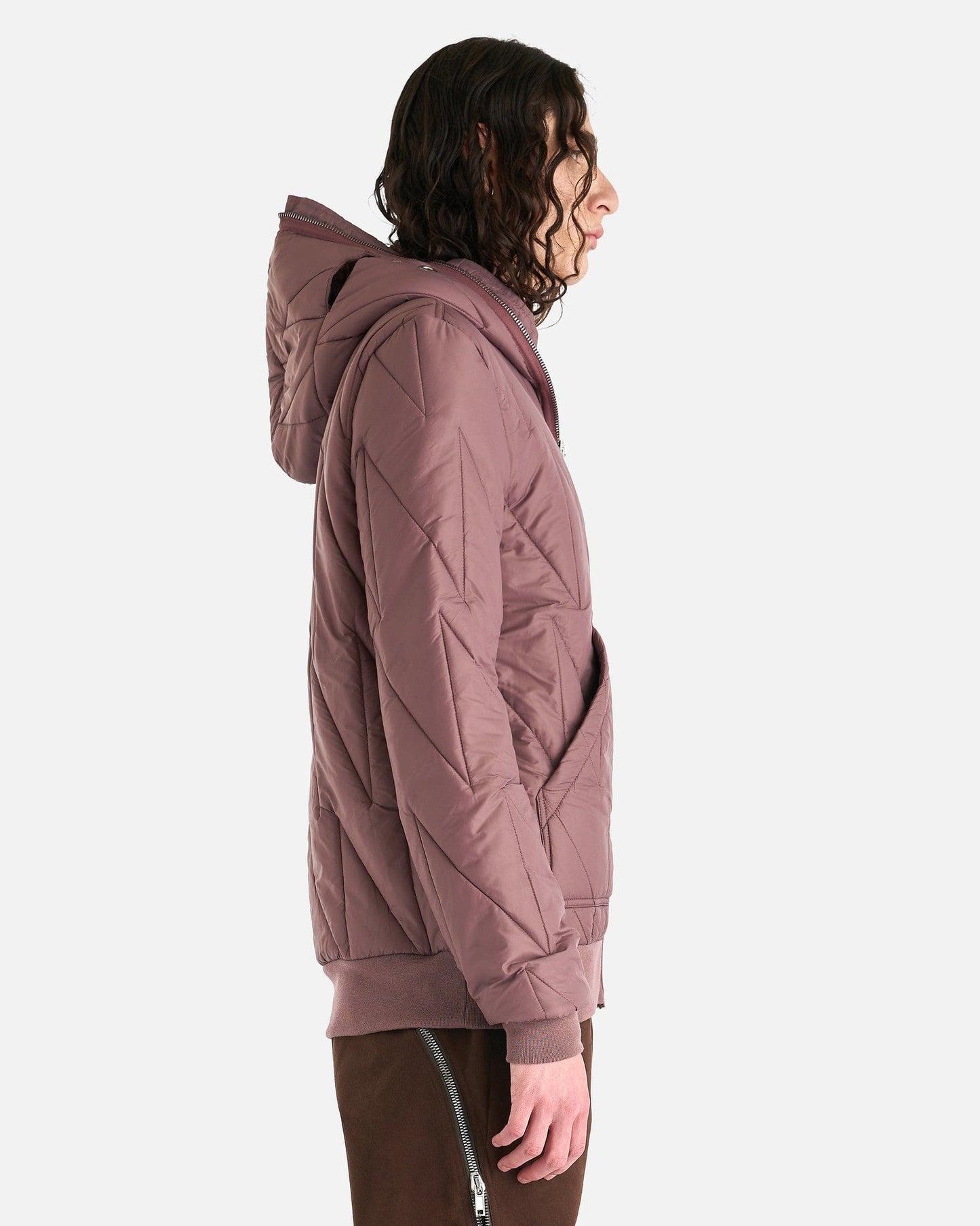 Rick Owens DRKSHDW Men's Jackets Gimp Jacket in Mauve