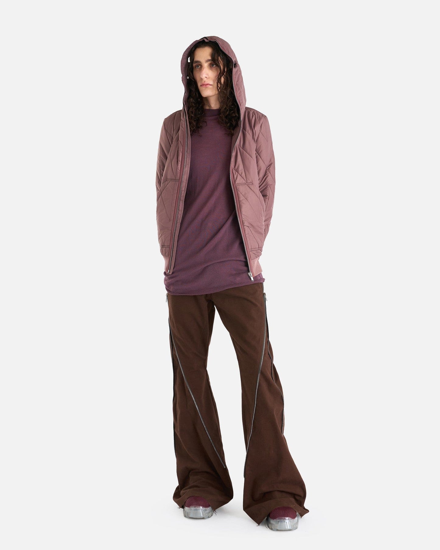 Rick Owens DRKSHDW Men's Jackets Gimp Jacket in Mauve