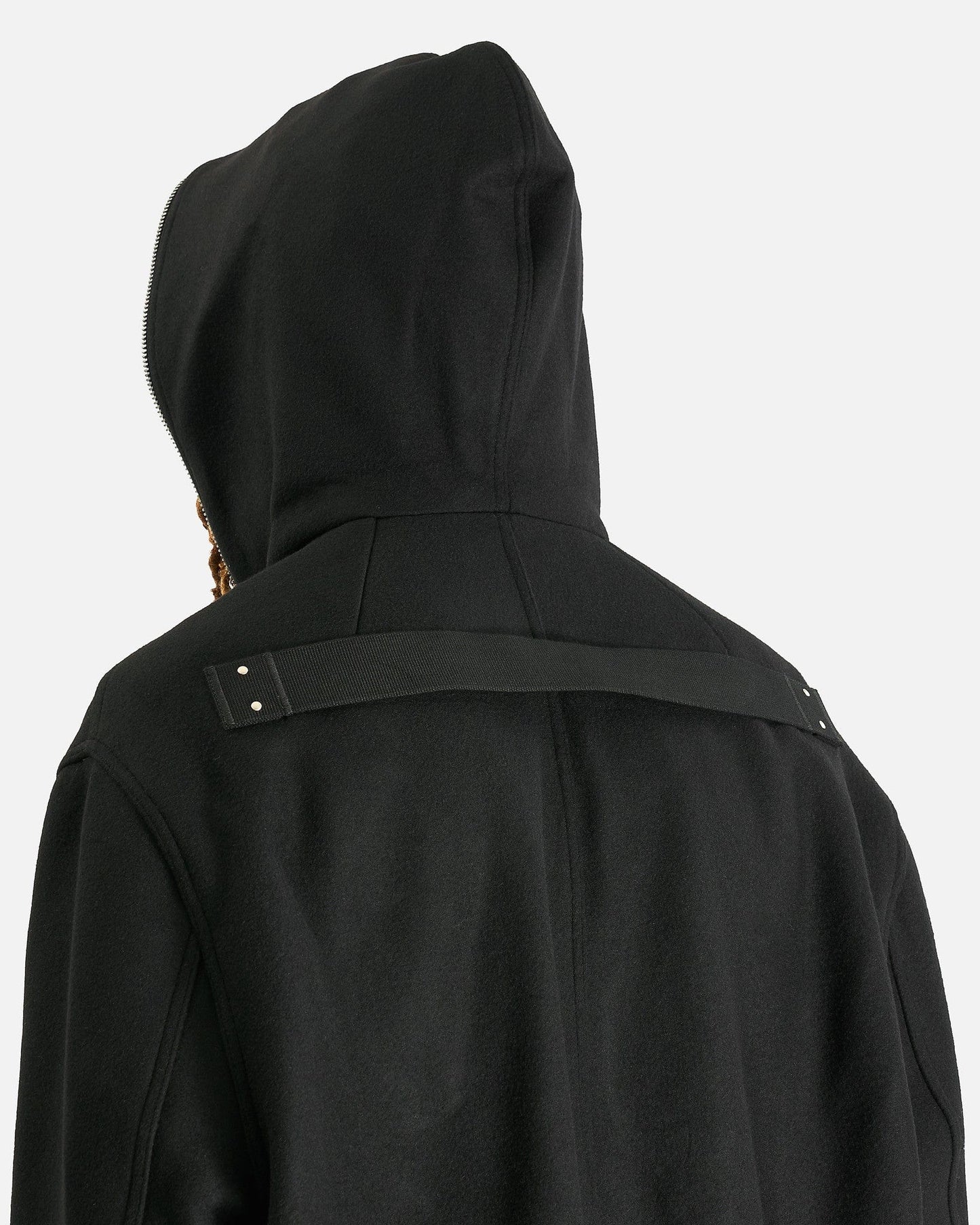 Rick Owens Men's Coat Gimp Mac in Black