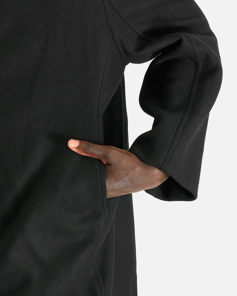 Rick Owens Men's Coat Gimp Mac in Black