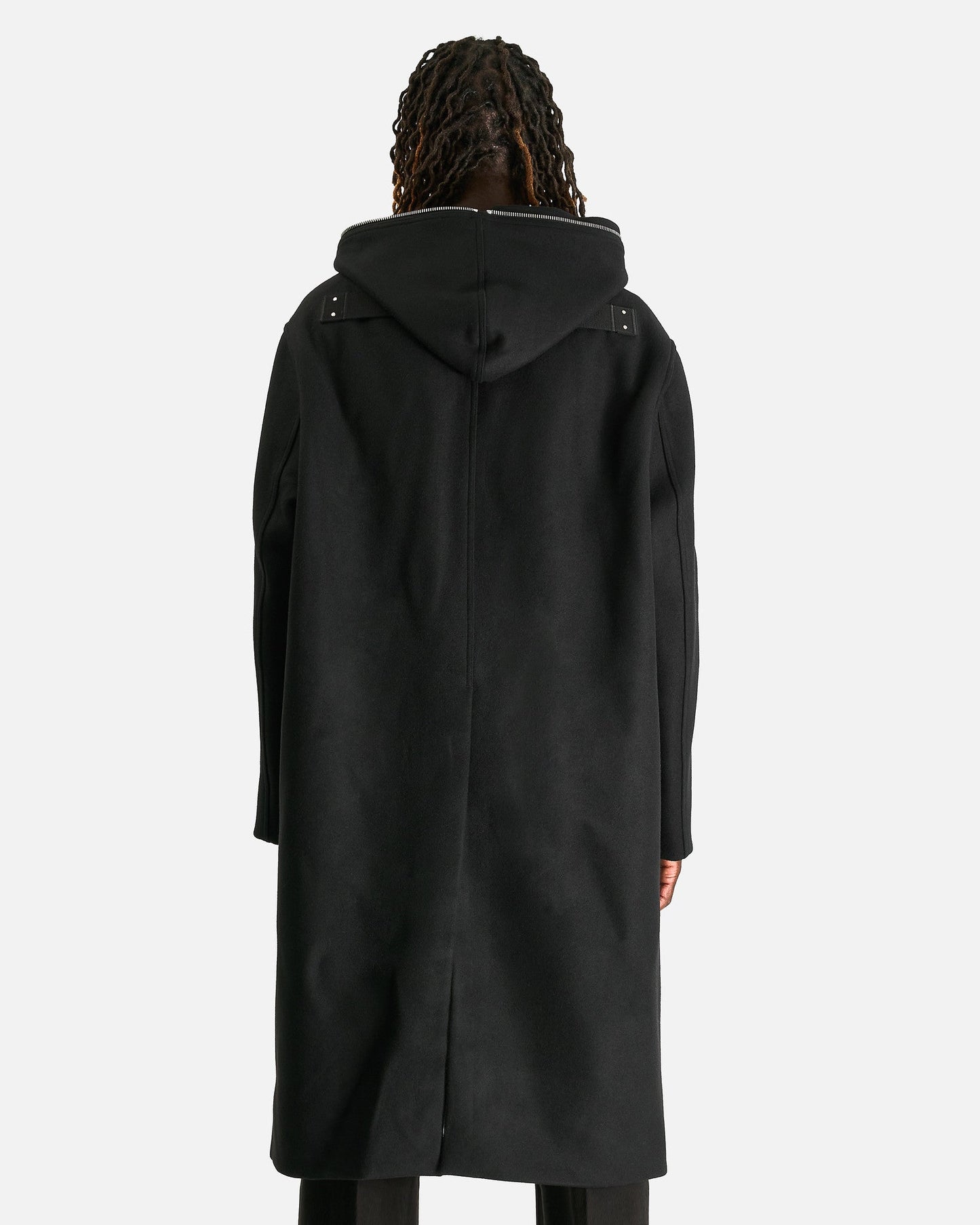Rick Owens Men's Coat Gimp Mac in Black