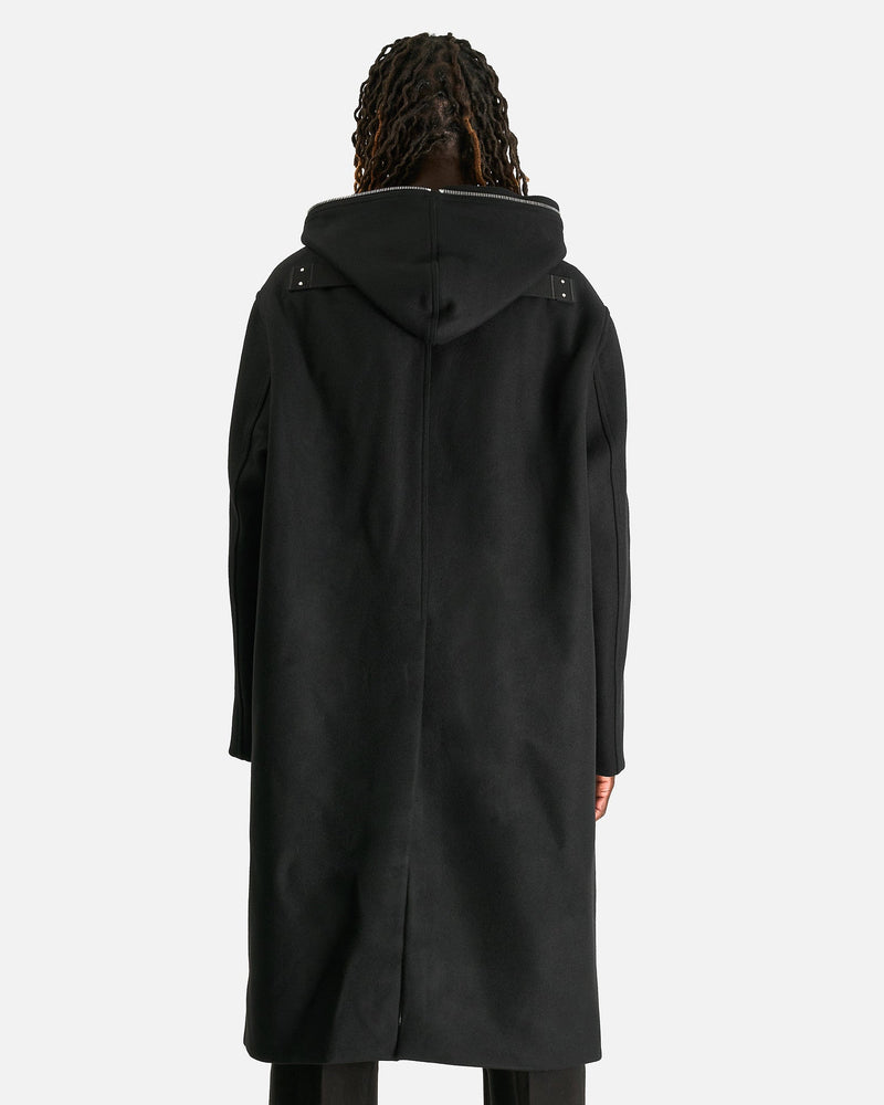 Rick Owens Men's Coat Gimp Mac in Black