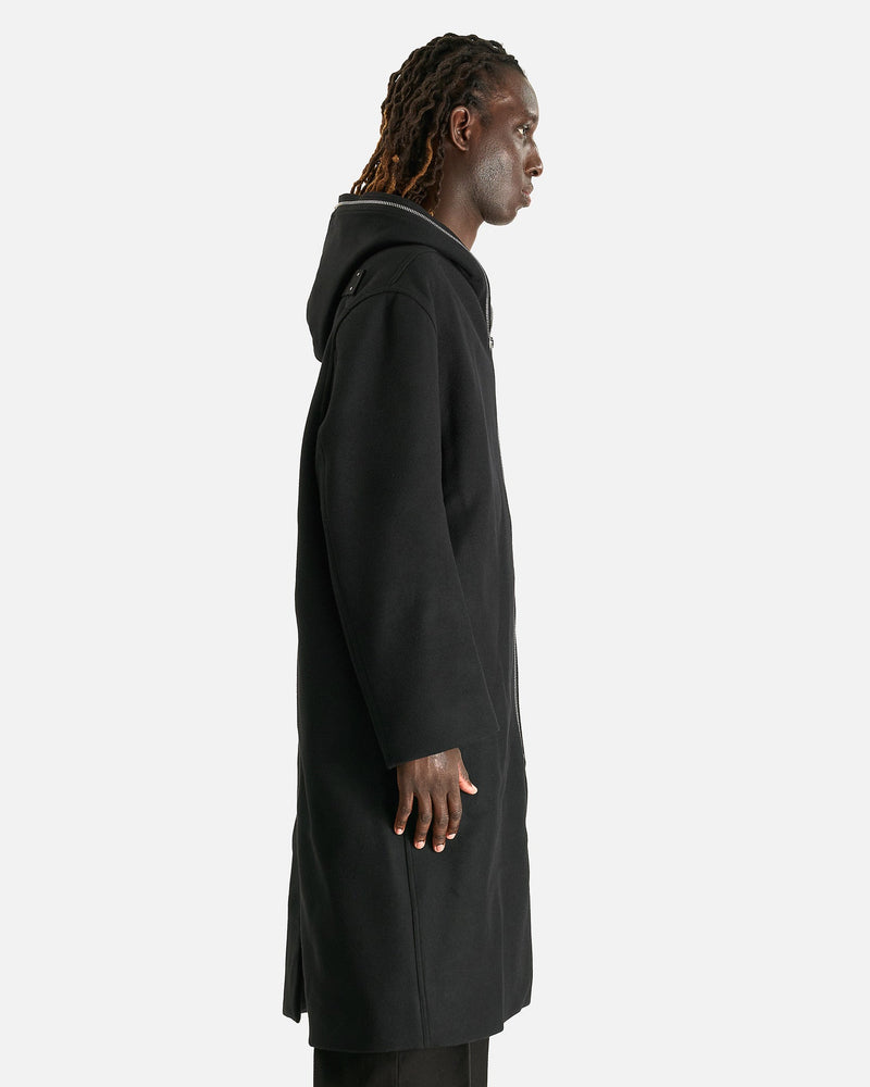 Rick Owens Men's Coat Gimp Mac in Black