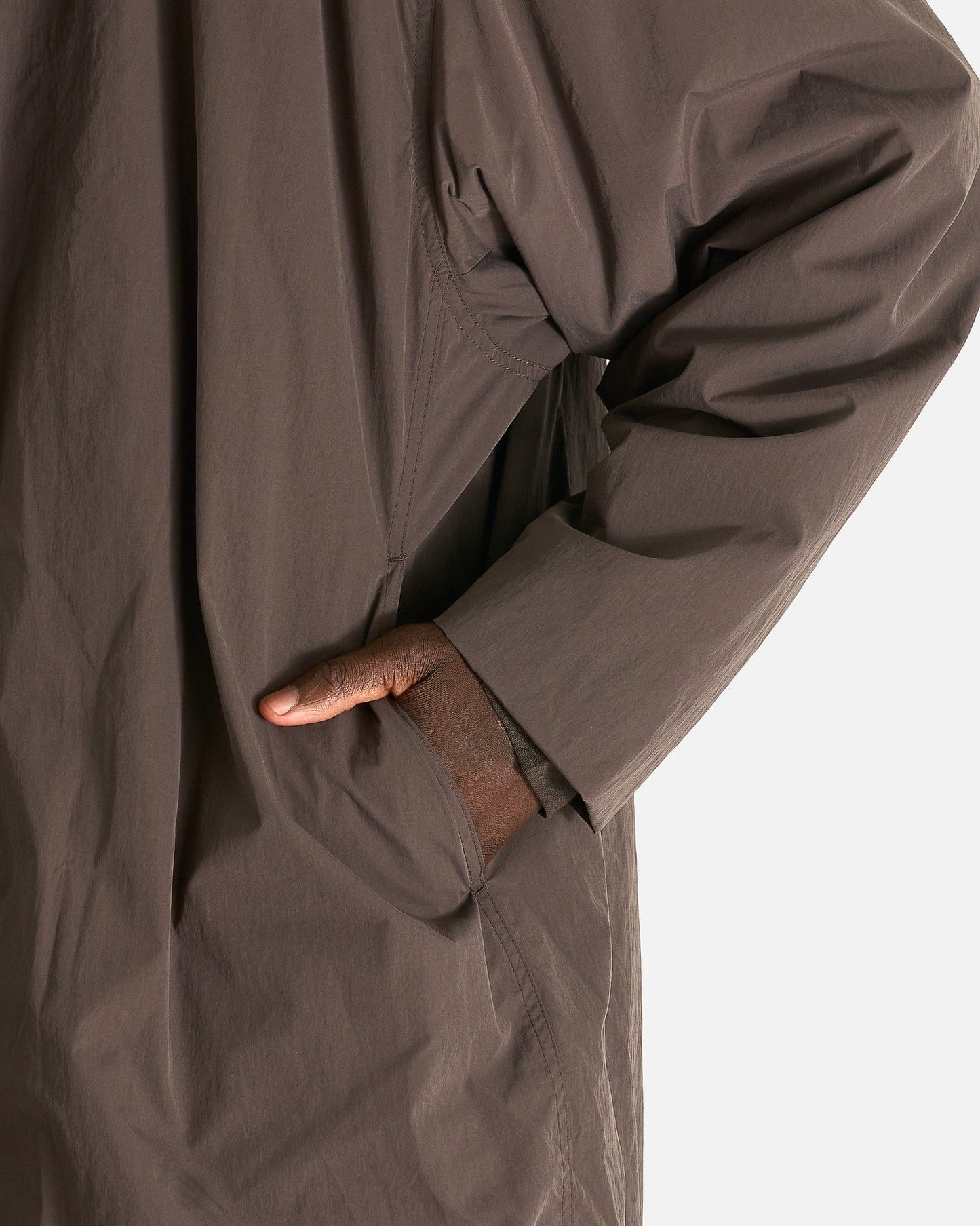 Rick Owens Men's Coat Gimp Mac Wide in Darkdust