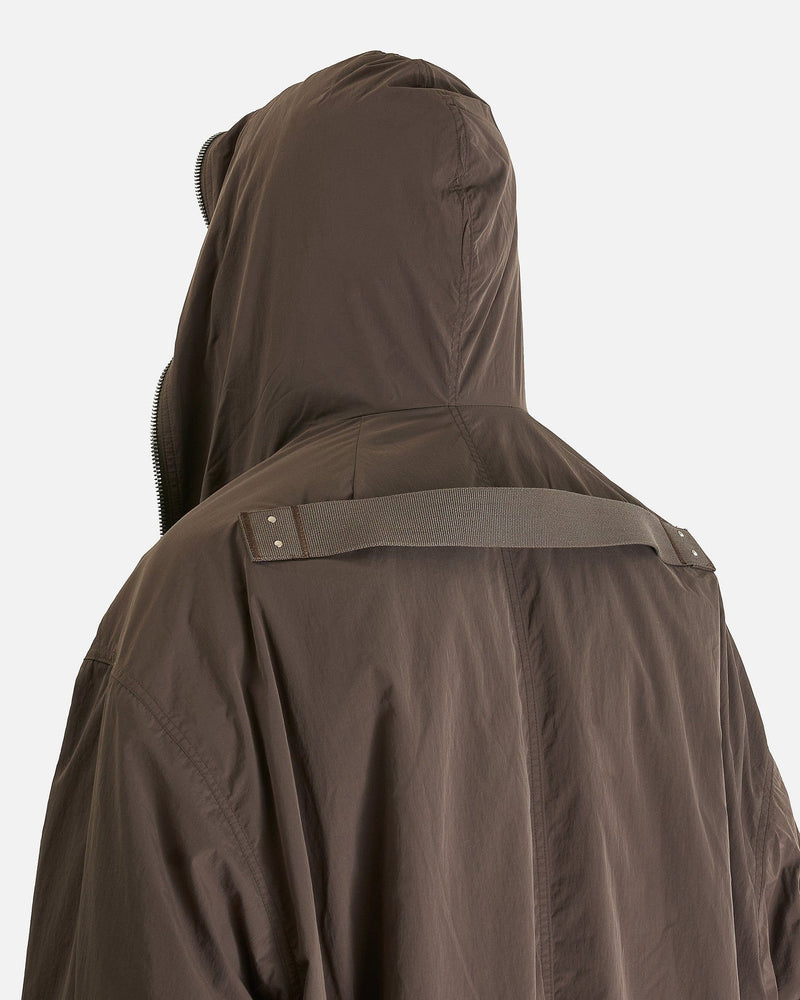 Rick Owens Men's Coat Gimp Mac Wide in Darkdust