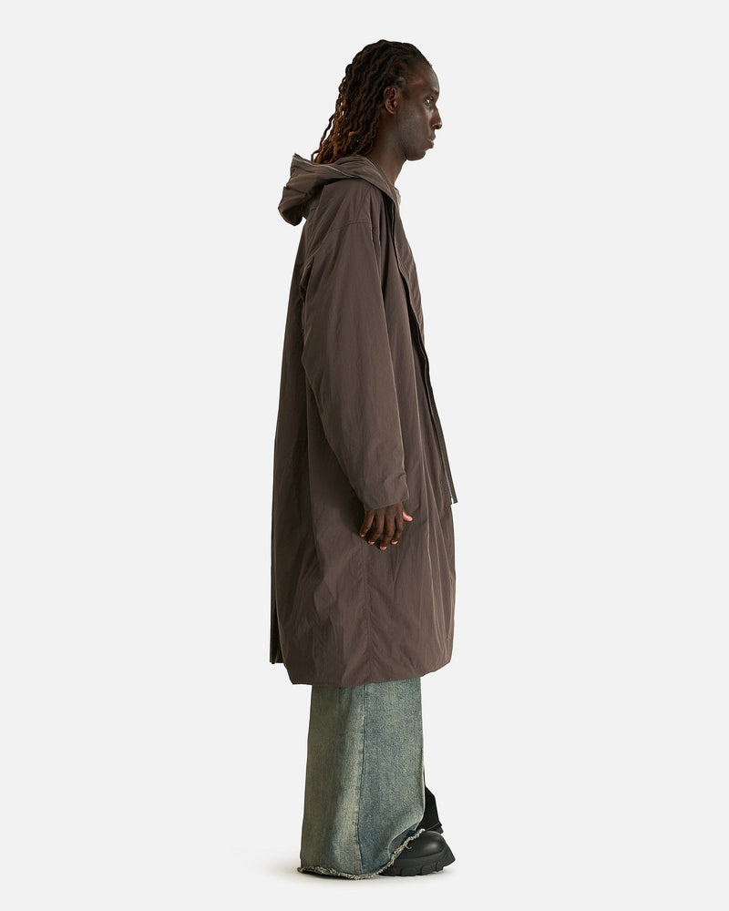 Rick Owens Men's Coat Gimp Mac Wide in Darkdust