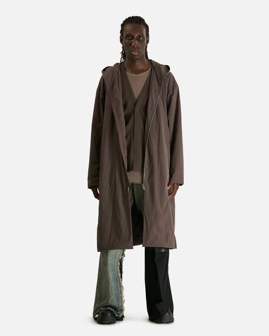 Rick Owens Men's Coat Gimp Mac Wide in Darkdust