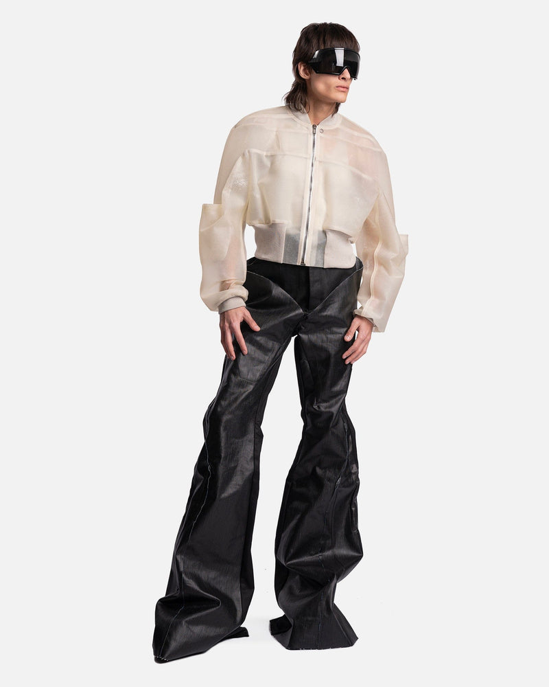 Rick Owens Men's Jackets Girdered Bomber Cropped in Natural