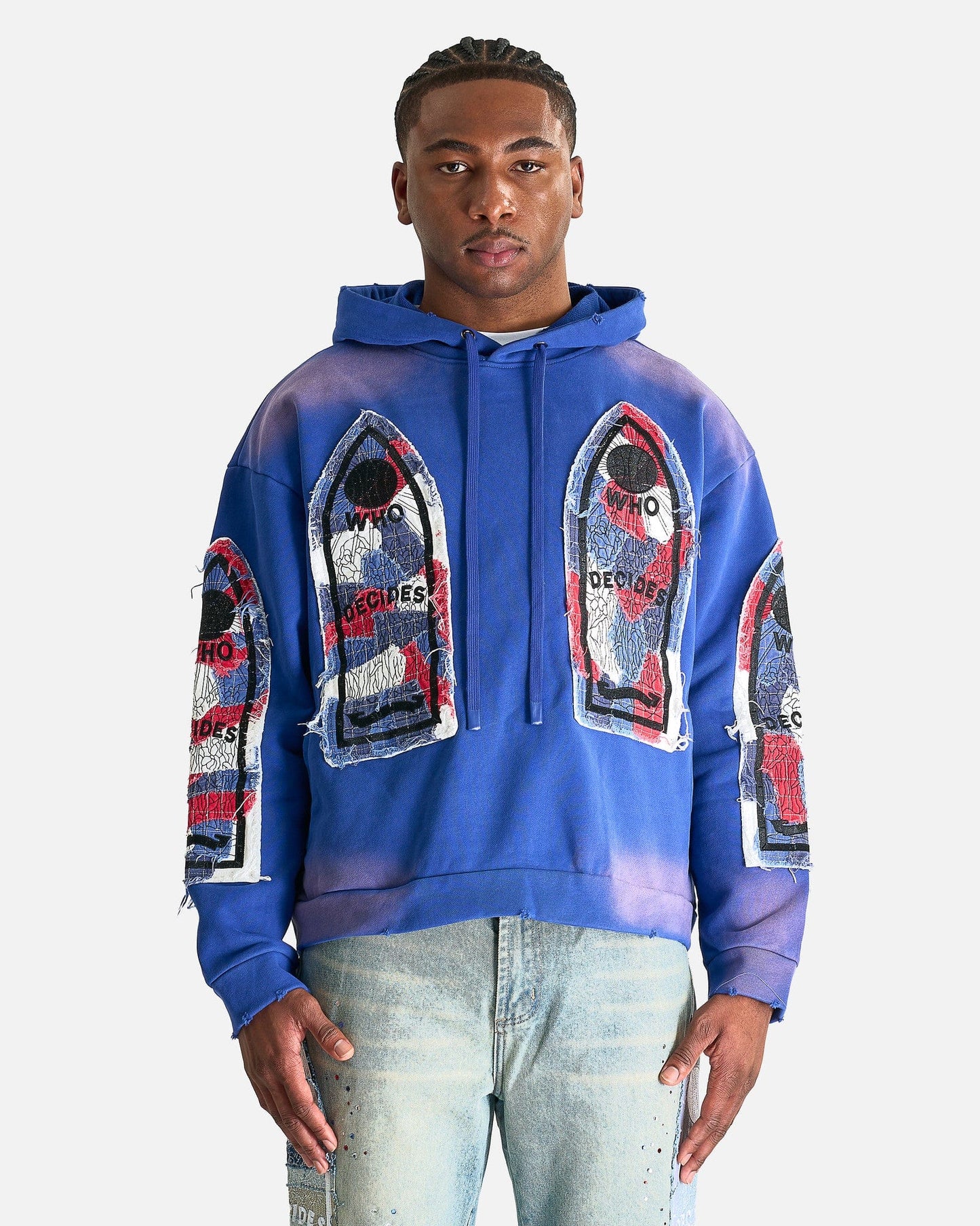 Glory Fabricated Hooded Pullover in Indigo – SVRN